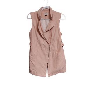 PREM Sleeveless High Fashion Belted Long Vest- size M